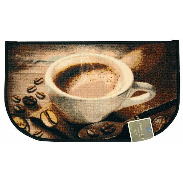 Kashi Home RS040878 D-Shaped Mat with Latex Back Hen Collection Kitchen Rug 18 by 30 Kashi Home RS040878 D-Shaped Mat with Latex Back Hen Collection Kitchen Rug 18 by 30